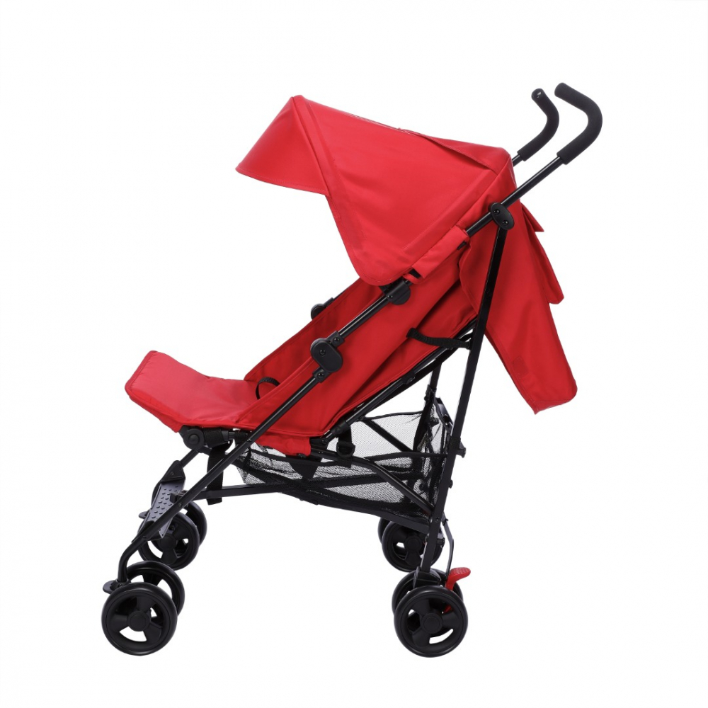 Carucior pentru copii Buf Boof sport S120 rosu cu spatar reglabil - 4