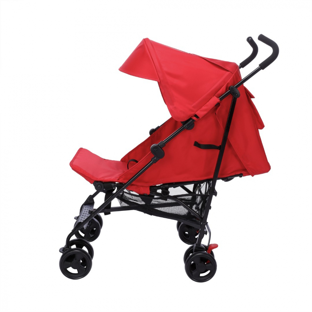 Carucior pentru copii Buf Boof sport S120 rosu cu spatar reglabil - 6