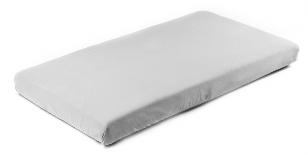 Cearsaf de bumbac jersey cu elastic Sensillo 160x80 cm Gri