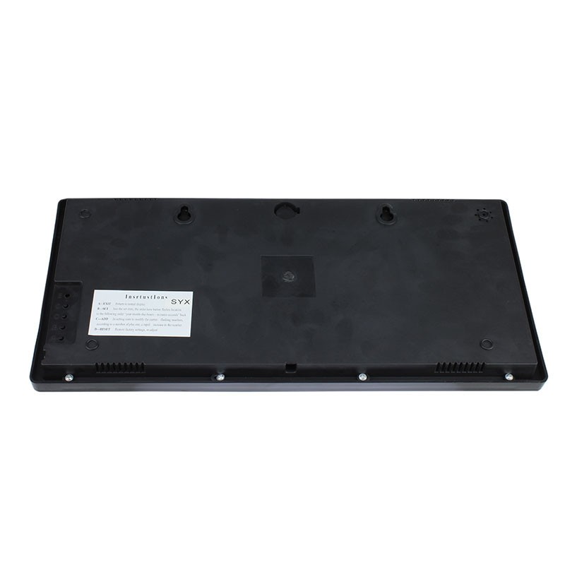 Ceas digital perete, afisaj led, ora 1224, calendar, temperatura, negru - 2