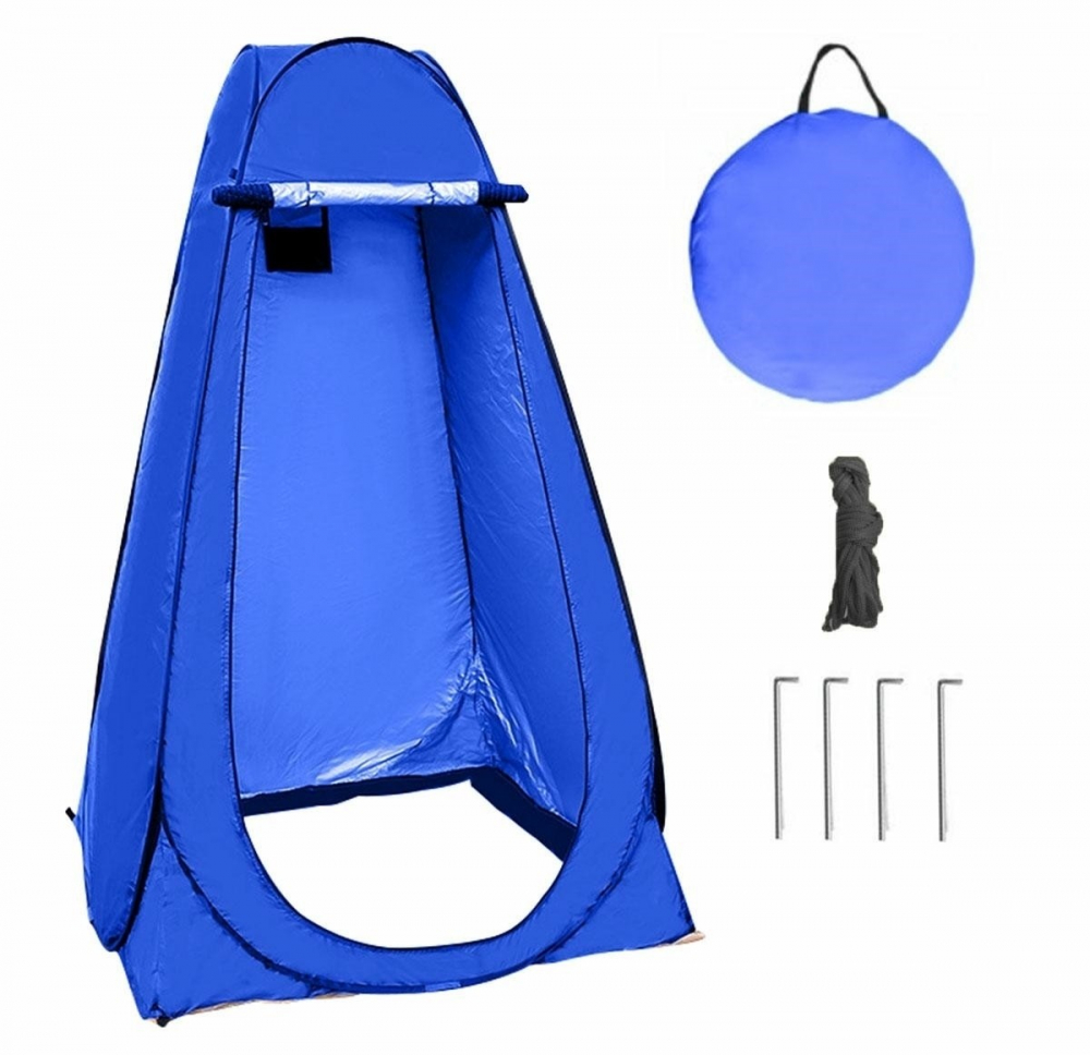 Cort plaja multifunctional, husa inclusa, maner transport, fermoar inchidere, impermeabil, 1,8kg, 190 x 110cm, albastru