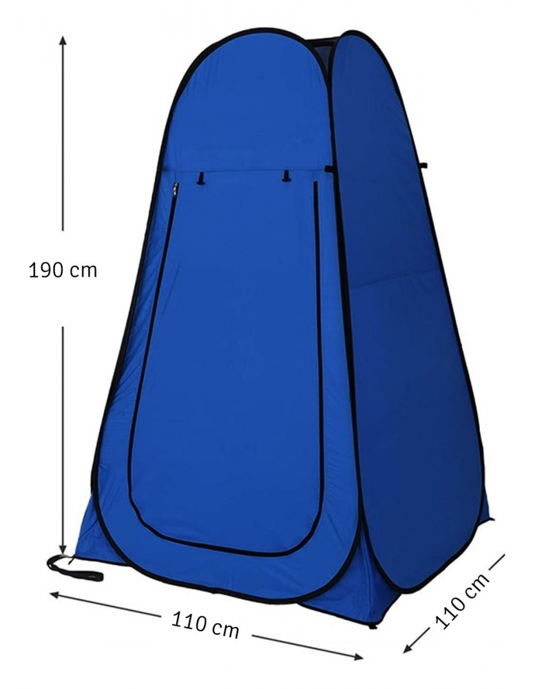 Cort plaja multifunctional, husa inclusa, maner transport, fermoar inchidere, impermeabil, 1,8kg, 190 x 110cm, albastru - 2 | YEO