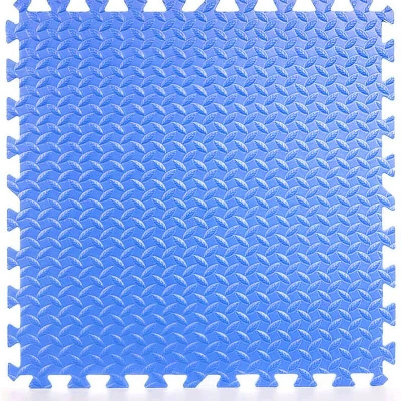 Covoras puzzle xl, 60x60 cm, grosime 2 cm, spuma eva, 2 piese culoare albastru - 5