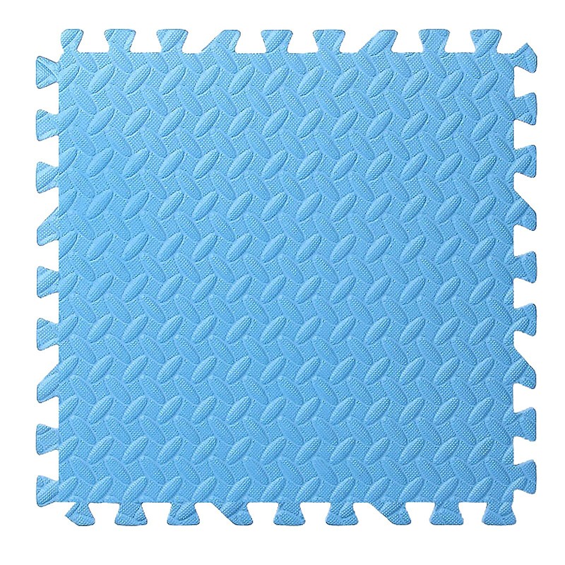 Covoras puzzle xl, 60x60 cm, grosime 2 cm, spuma eva, 2 piese culoare albastru deschis