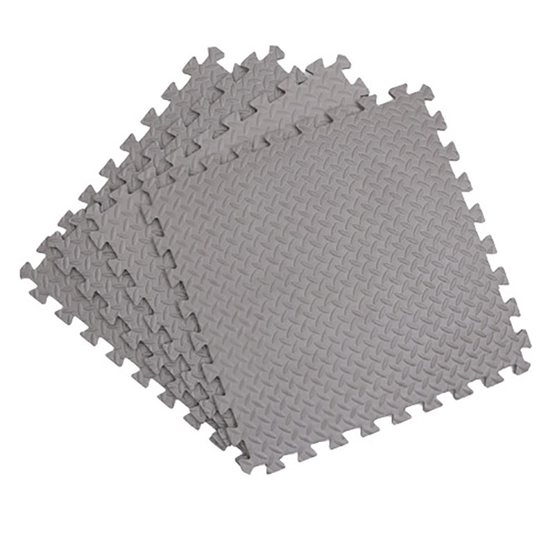 Covoras puzzle xl, 60x60 cm, grosime 2 cm, spuma eva, 2 piese culoare gri - 5