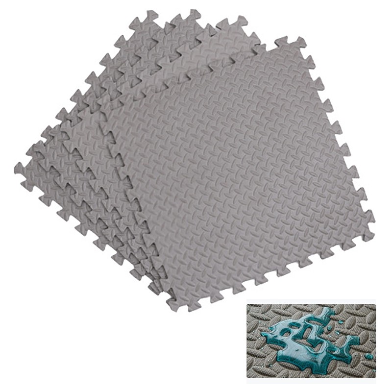 Covoras puzzle xl, 60x60 cm, grosime 2 cm, spuma eva, 2 piese culoare gri - 1
