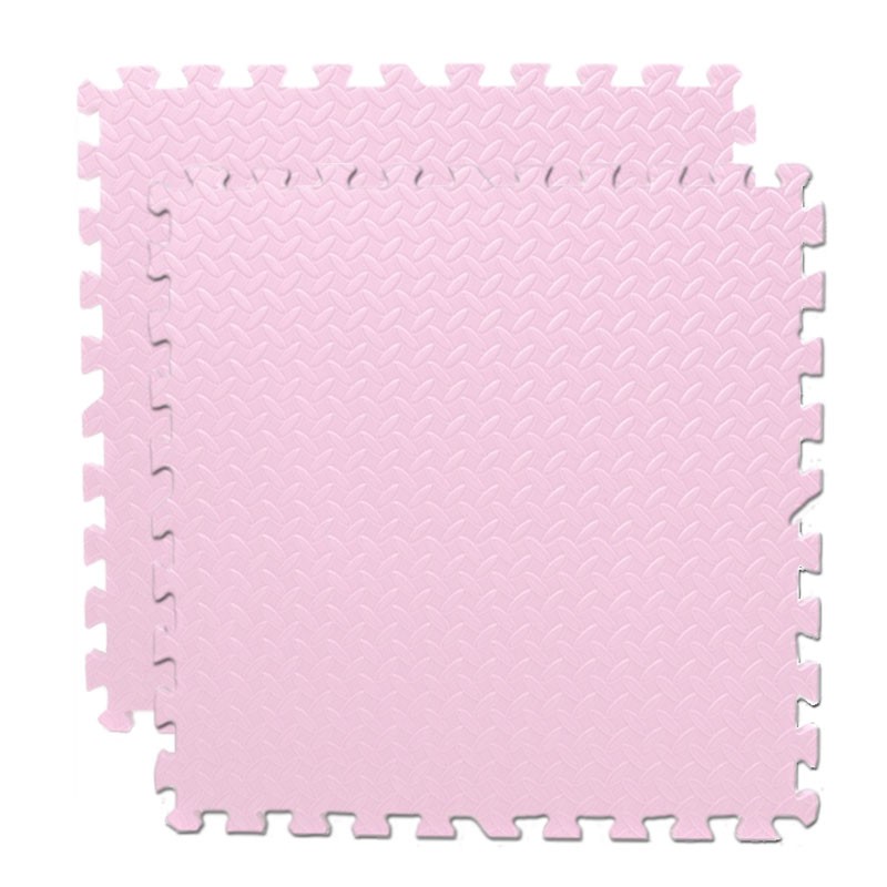 Covoras puzzle xl, 60x60 cm, grosime 2 cm, spuma eva, 2 piese culoare roz - 7