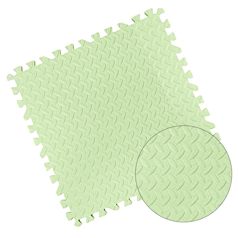 Covoras puzzle xl, 60x60 cm, grosime 2 cm, spuma eva, 2 piese culoare verde - 1
