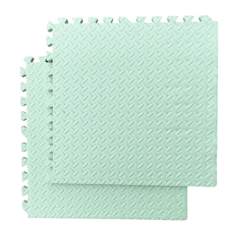 Covoras puzzle xl, 60x60 cm, grosime 2 cm, spuma eva, 2 piese culoare verde