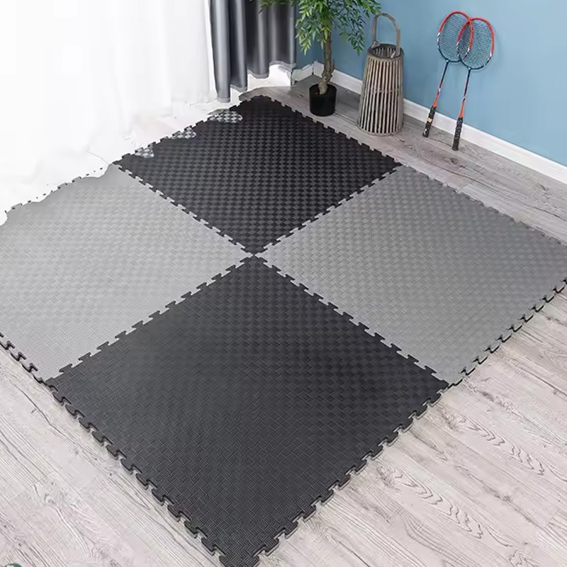 Covoras tip puzzle xxl, spuma eva, 100x100 cm, grosime 2 cm, antiderapant, bicolor culoare produs negrugri