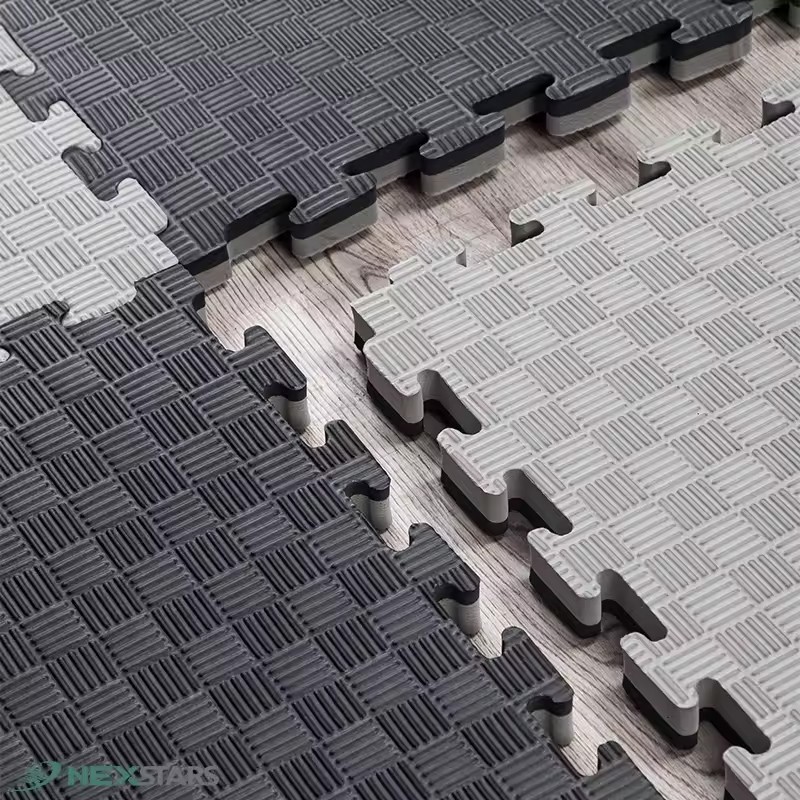 Covoras tip puzzle xxl, spuma eva, 100x100 cm, grosime 2 cm, antiderapant, bicolor culoare produs negrugri - 2