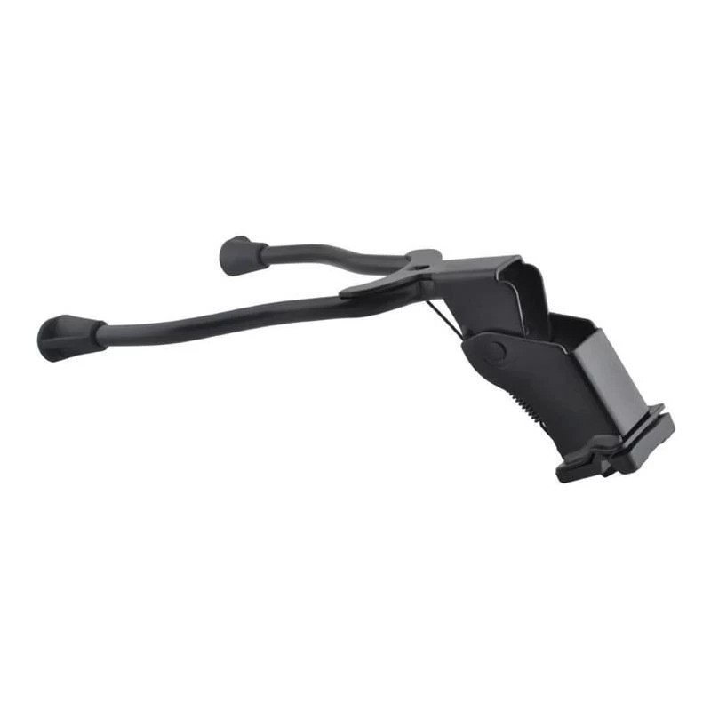 Cric dublu pentru bicicleta, montare centrala, aliaj de aluminiu, picioare antiderapante, negru - 1 | YEO