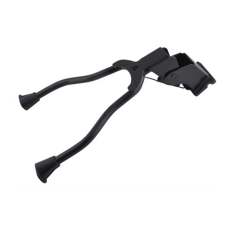 Cric dublu pentru bicicleta, montare centrala, aliaj de aluminiu, picioare antiderapante, negru - 2 | YEO