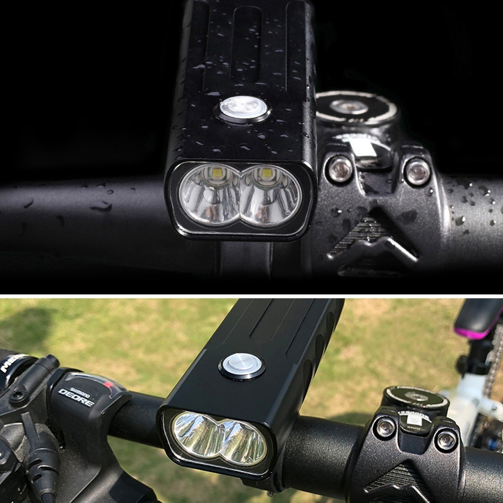 Far led bicicleta 1000 lm, functie powerbank, reincarcabil usb, ipx4, 4800 mah - 2 | YEO