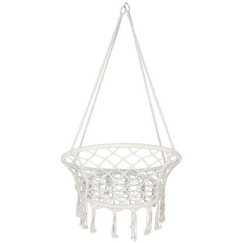 Hamac suspendat, leagan tip cuib cu spatar confortabil, pentru o persoana, interior si exterior, 50x70x100 cm - 2 | YEO