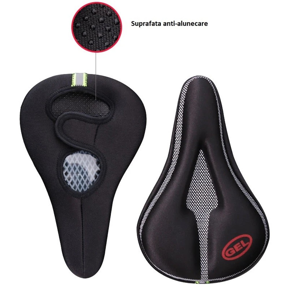 Husa scaun bicicleta, ergonomica, strat silicon si gel, impermeabila, marcaj reflectorizant - 2 | YEO