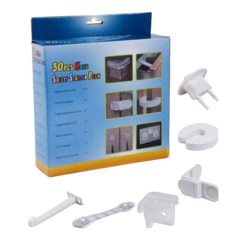 Kit protectie mobilier copii, 30 de accesorii, plastic - 2 | YEO