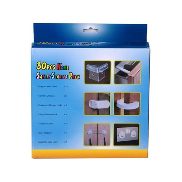 Kit protectie mobilier copii, 30 de accesorii, plastic