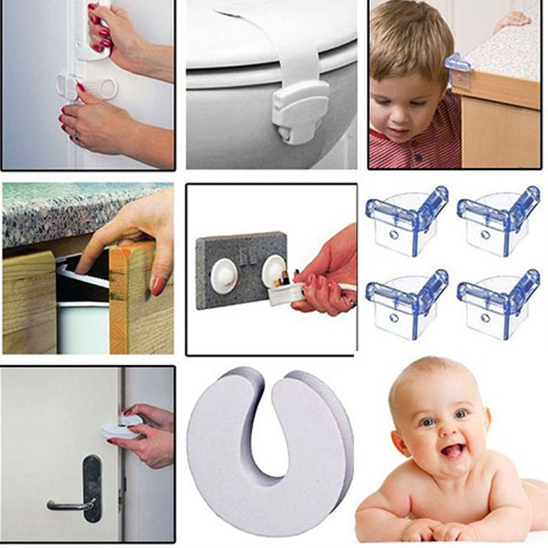 Kit protectie mobilier copii, 30 de accesorii, plastic - 1 | YEO