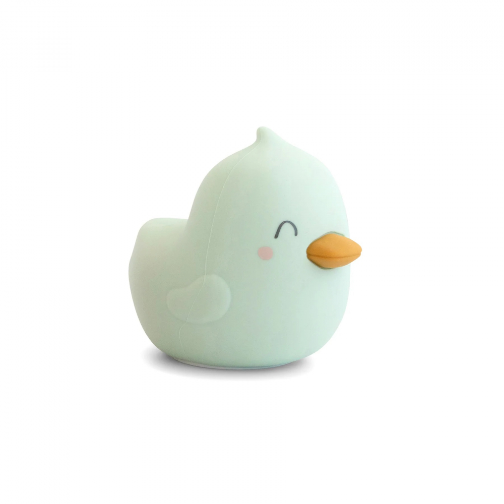 Lampa de veghe din silicon premium diverse lumini USB tip C Bright Duck Mint - 1