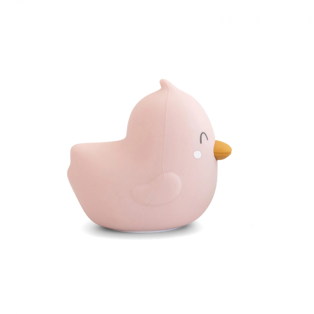 Lampa de veghe din silicon premium diverse lumini USB tip C Bright Duck Pink - 1