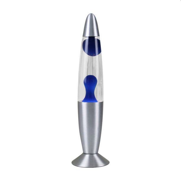 Lampa decorativa lava blue, 30w, inaltime 41 cm, alimentare priza - 1