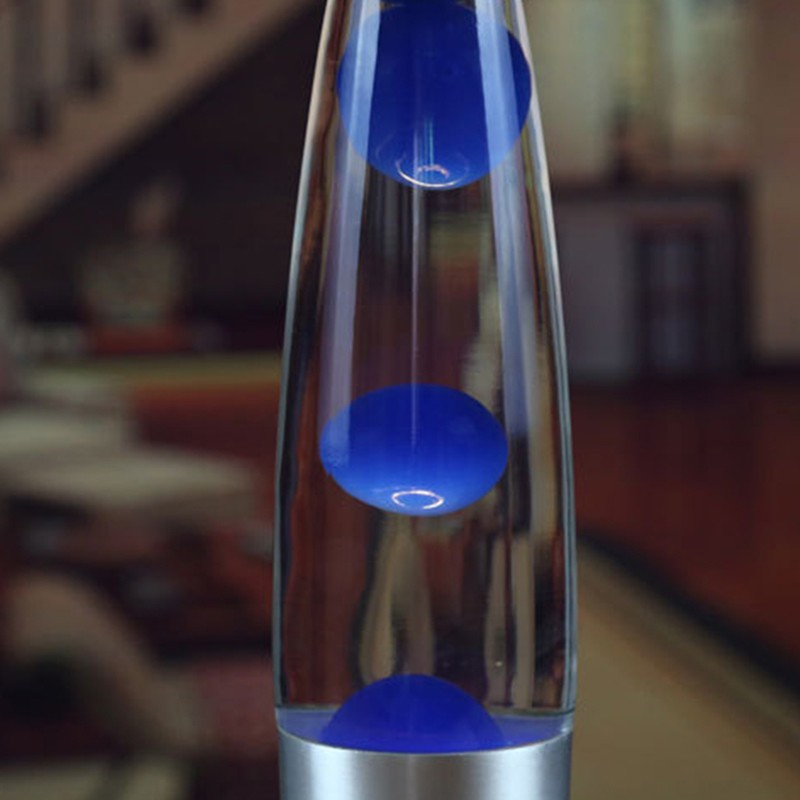 Lampa decorativa lava blue, 30w, inaltime 41 cm, alimentare priza - 2