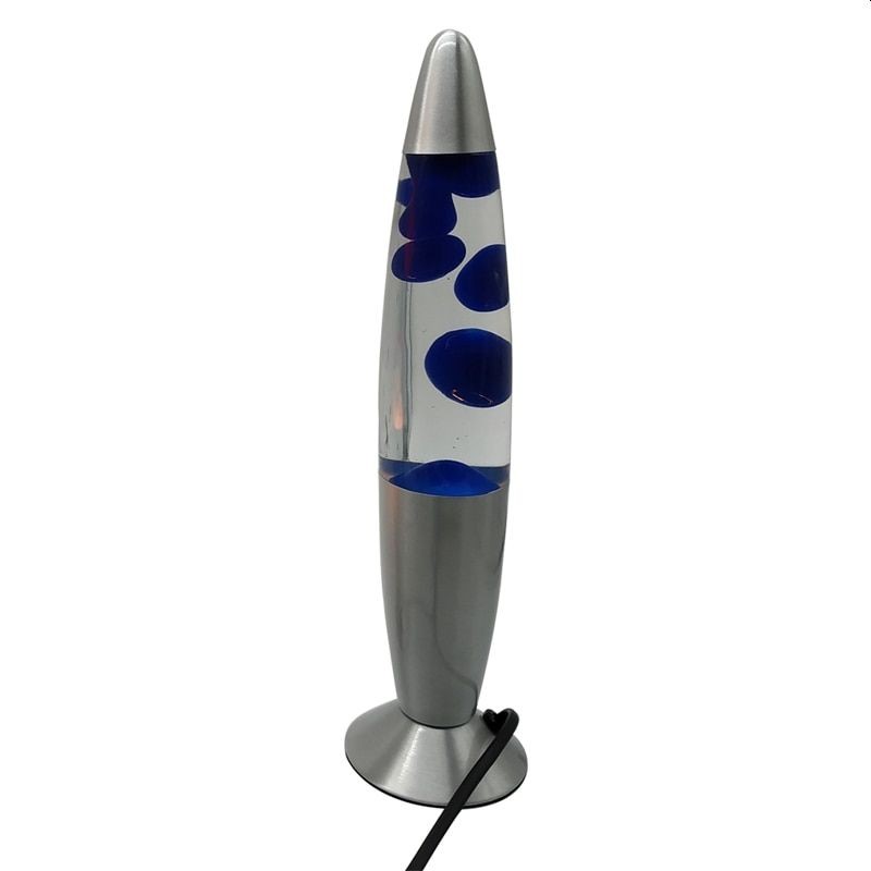 Lampa decorativa lava blue, 30w, inaltime 41 cm, alimentare priza - 4