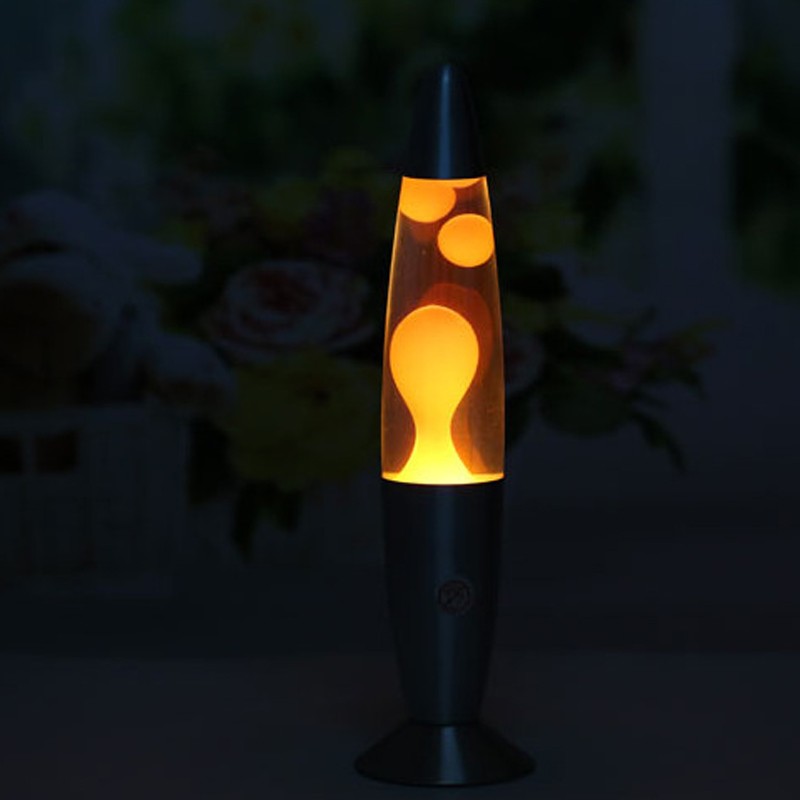 Lampa decorativa lava orange, 30w, inaltime 41 cm, alimentare priza - 3