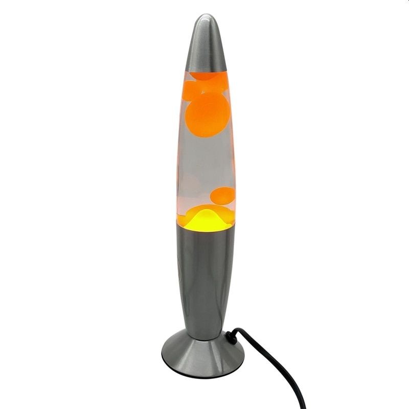 Lampa decorativa lava orange, 30w, inaltime 41 cm, alimentare priza - 5