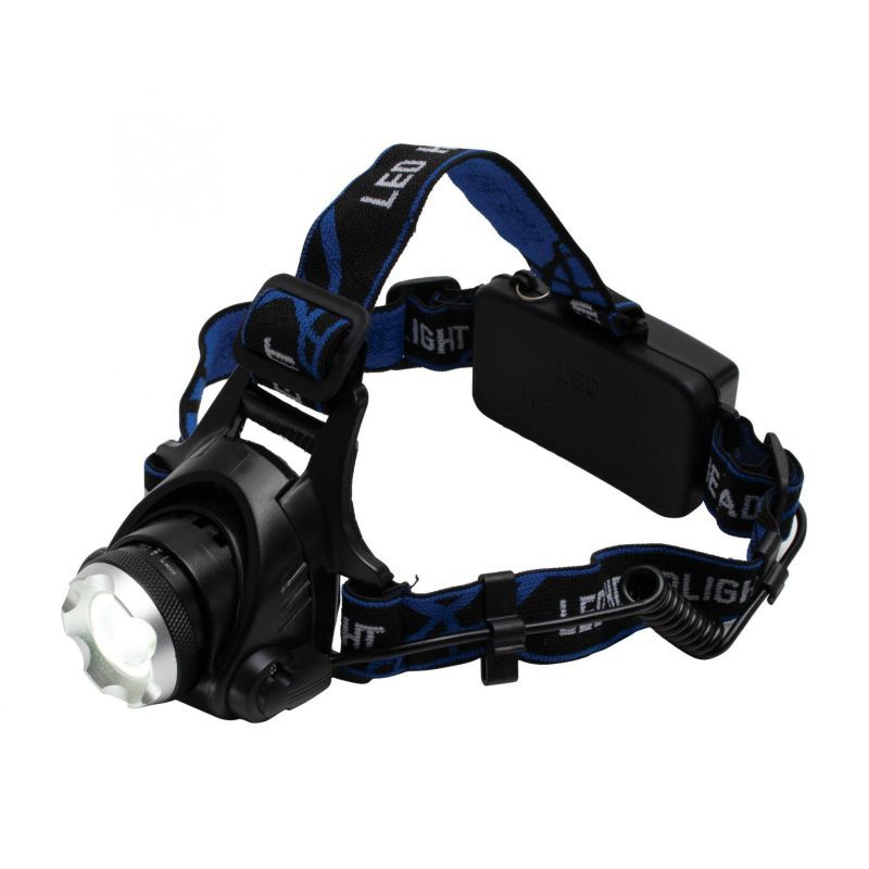 Lanterna frontala led, functie zoom, 3 moduri iluminare, reincarcabila