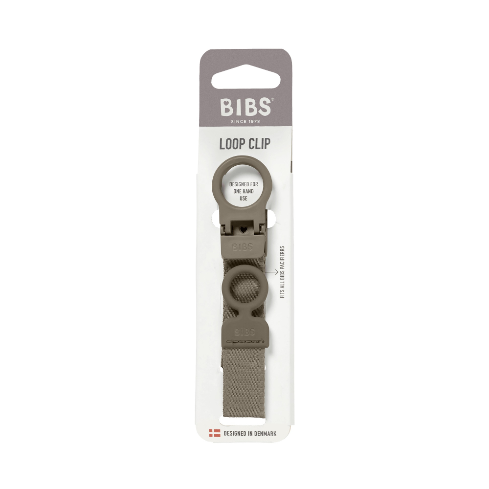 Lantisor Bibs clip Loop pentru suzeta Dark Oak - 1 | YEO