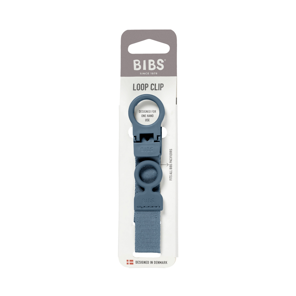 Lantisor Bibs clip Loop pentru suzeta Petrol - 1 | YEO