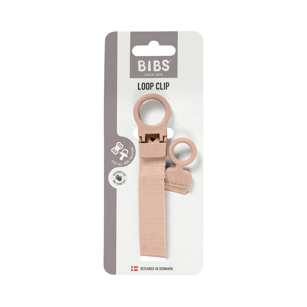 Lantisor Bibs clip Loop pentru suzeta Blush - 3 | YEO
