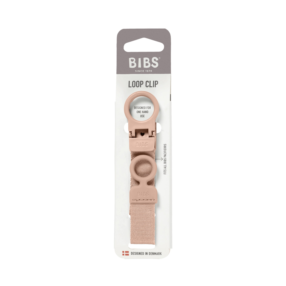 Lantisor Bibs clip Loop pentru suzeta Blush - 2 | YEO