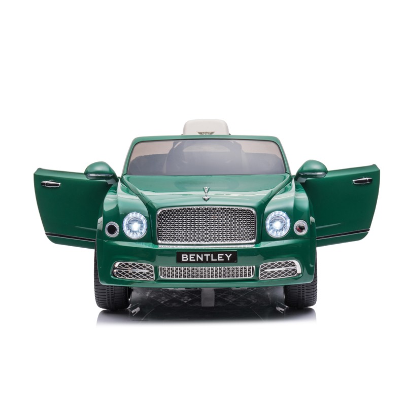 Masina electrica pentru copii Bentley Mulsanne, 2 motoare 35w, mp3, maxim 30 kg, telecomanda, roti eva, verde - 3
