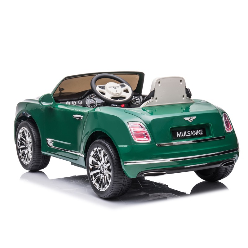 Masina electrica pentru copii Bentley Mulsanne, 2 motoare 35w, mp3, maxim 30 kg, telecomanda, roti eva, verde - 6