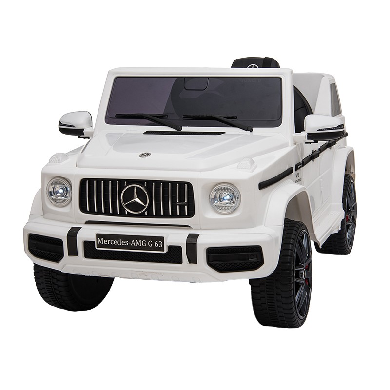Masinuta electrica cu telecomanda, mercedes benz g63, mp3, usbsd, 2 motoare 25w, roti spuma eva, suspensii, 110x69x53 cm - 3