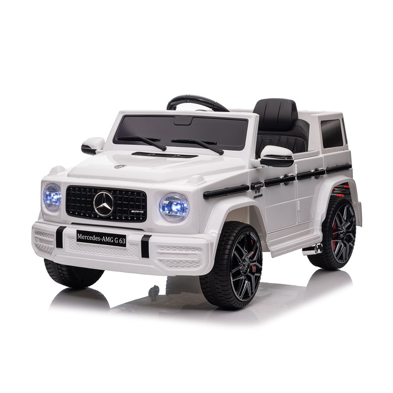 Masinuta electrica cu telecomanda, mercedes benz g63, mp3, usbsd, 2 motoare 25w, roti spuma eva, suspensii, 110x69x53 cm - 4