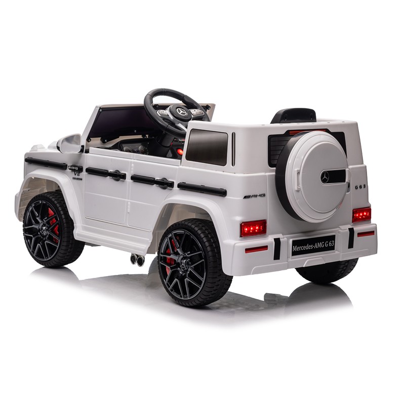 Masinuta electrica cu telecomanda, mercedes benz g63, mp3, usbsd, 2 motoare 25w, roti spuma eva, suspensii, 110x69x53 cm - 5