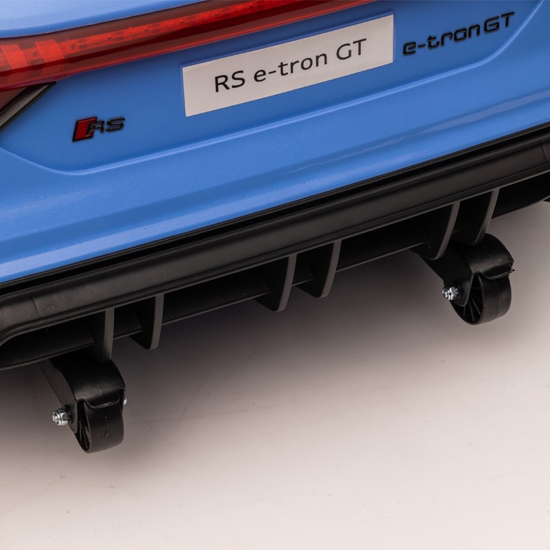 Masinuta electrica pentru copii audi rs e-tron gt, card usbtf, mp3, 35w, 3-5 kmh, 12v, 103x58x41 cm, albastru - 2