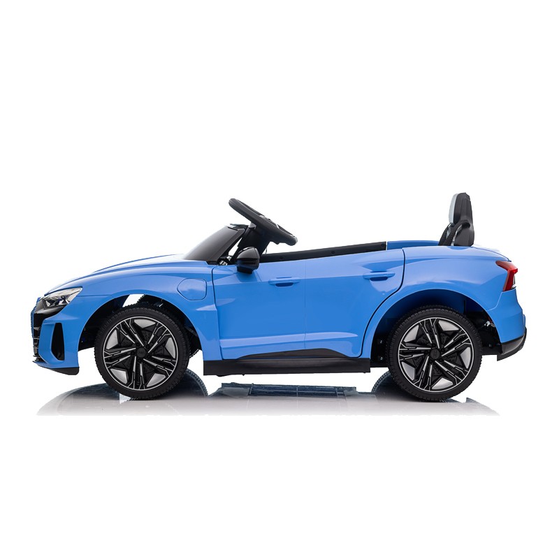 Masinuta electrica pentru copii audi rs e-tron gt, card usbtf, mp3, 35w, 3-5 kmh, 12v, 103x58x41 cm, albastru - 3