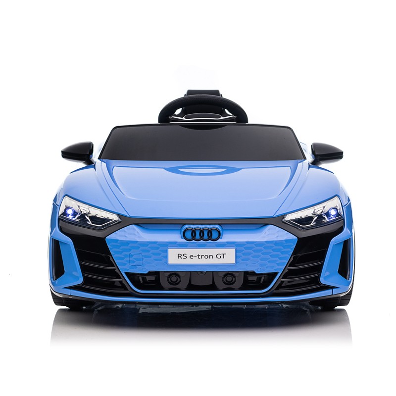 Masinuta electrica pentru copii audi rs e-tron gt, card usbtf, mp3, 35w, 3-5 kmh, 12v, 103x58x41 cm, albastru - 4