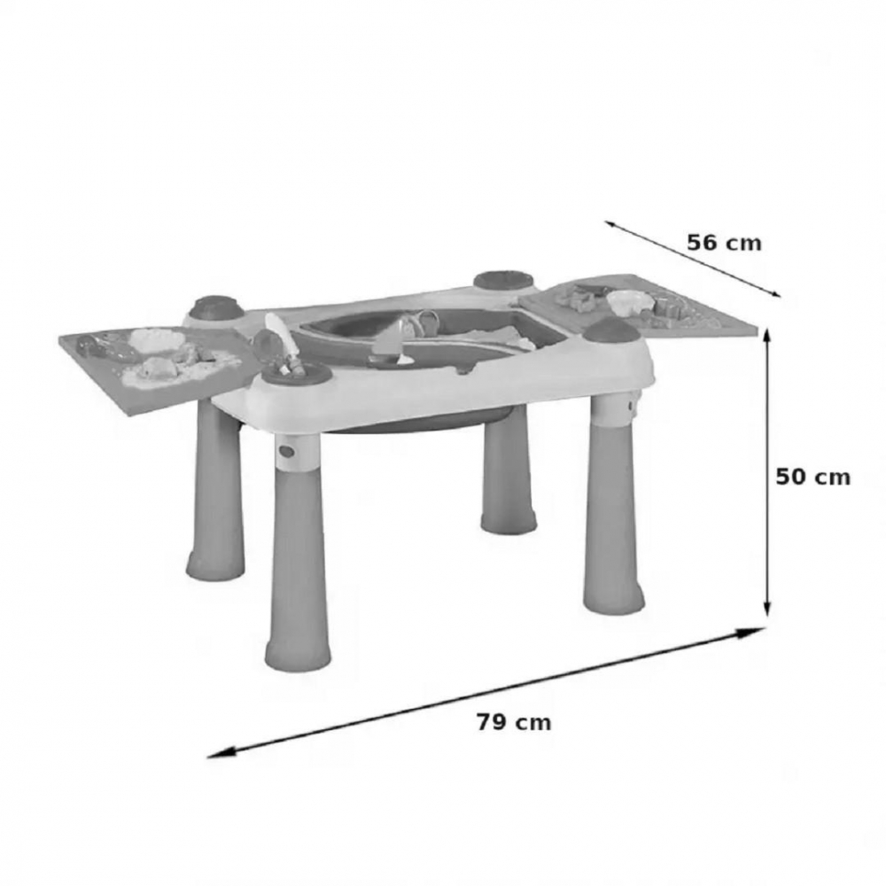 Masuta pentru copii extensibila Keter Creative Fun Table GreenPurple apa si nisip - 1 | YEO