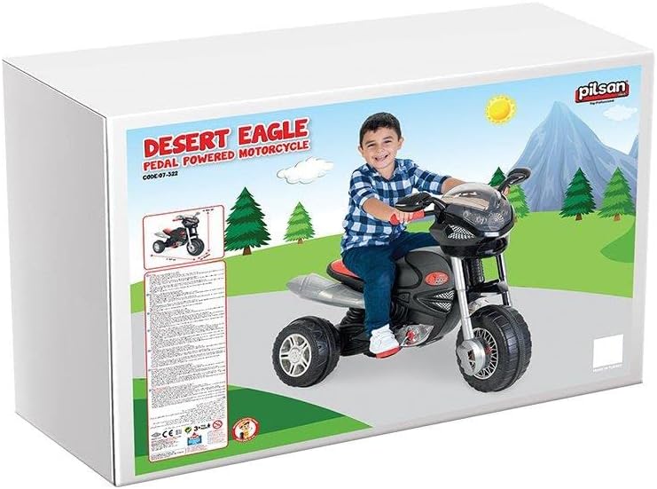 Motocicleta cu pedale Pilsan Desert Eagle Black - 3