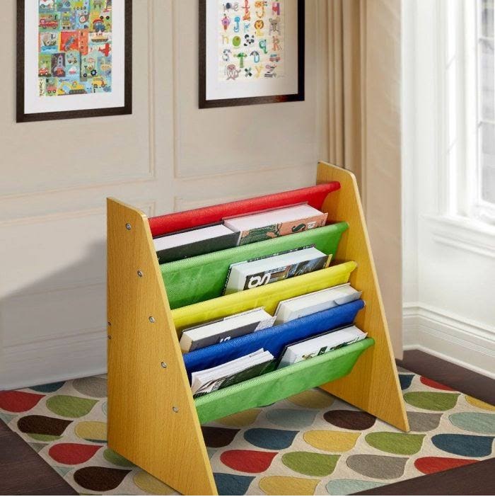 Organizator copii Ginger Home Multicolor cu rafturi pentru carti si reviste,62,7x28x60 cm - 2 | YEO