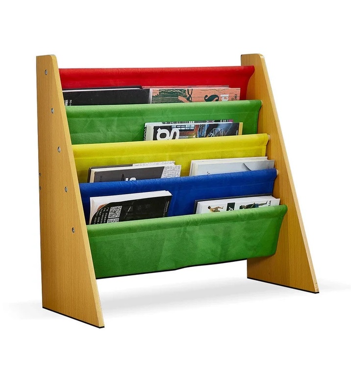 Organizator copii Ginger Home Multicolor cu rafturi pentru carti si reviste,62,7x28x60 cm - 7