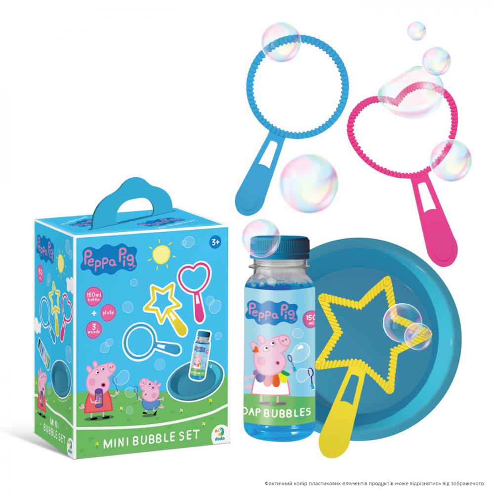 Set mini baloane de sapun Peppa Pig 150 ml - 3