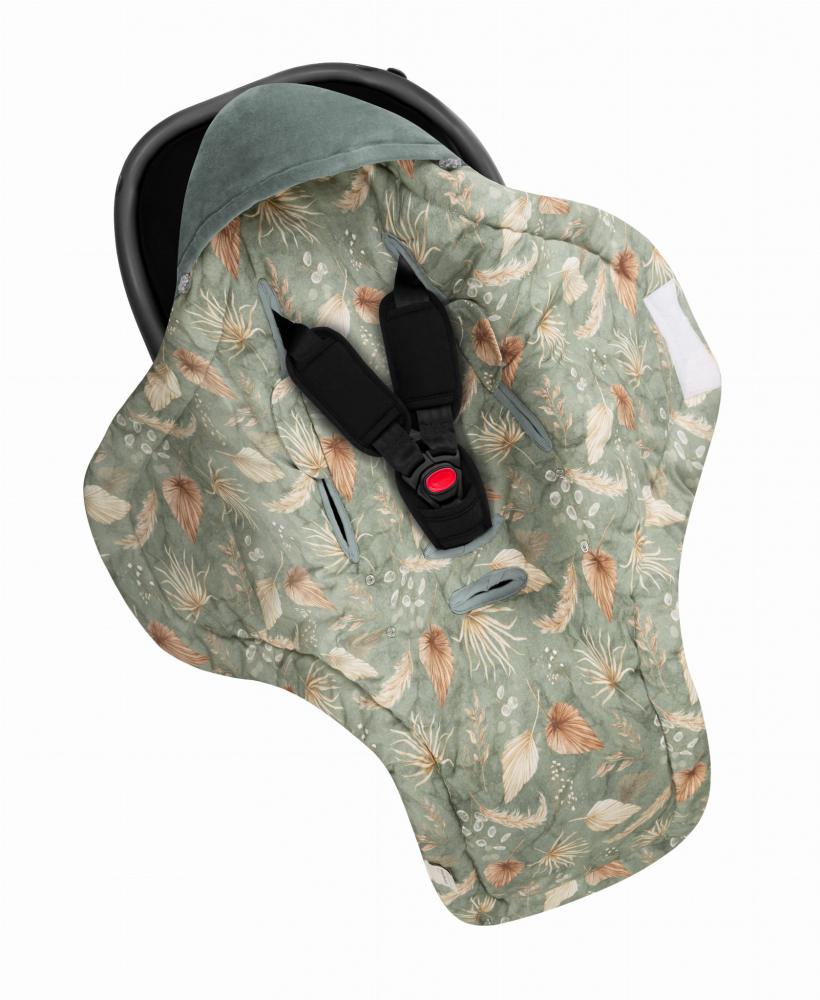 Paturica universala pentru scoica auto bumbaccatifea Boho Green Sleepee 3 tog - 5