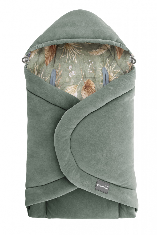 Paturica universala pentru scoica auto bumbaccatifea Boho Green Sleepee 3 tog - 6